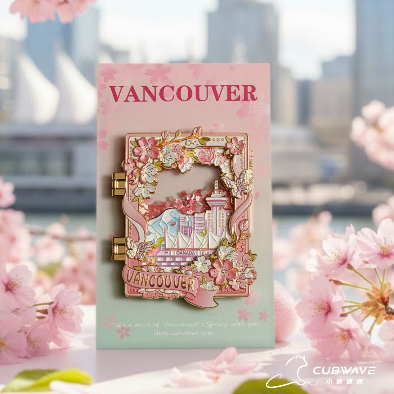 Sakura-Frame Folded Sandflow Fridge Magnet – CUBWAVE MEDIA CORP