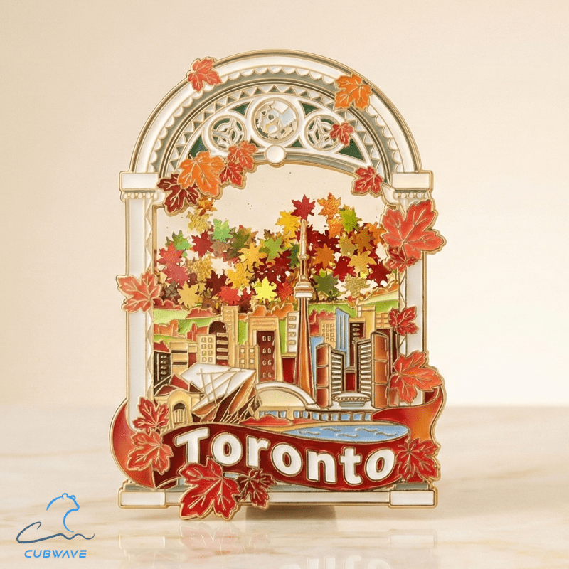 Toronto Skyline Maple - Flow Magnet - CUBWAVE MEDIA CORP