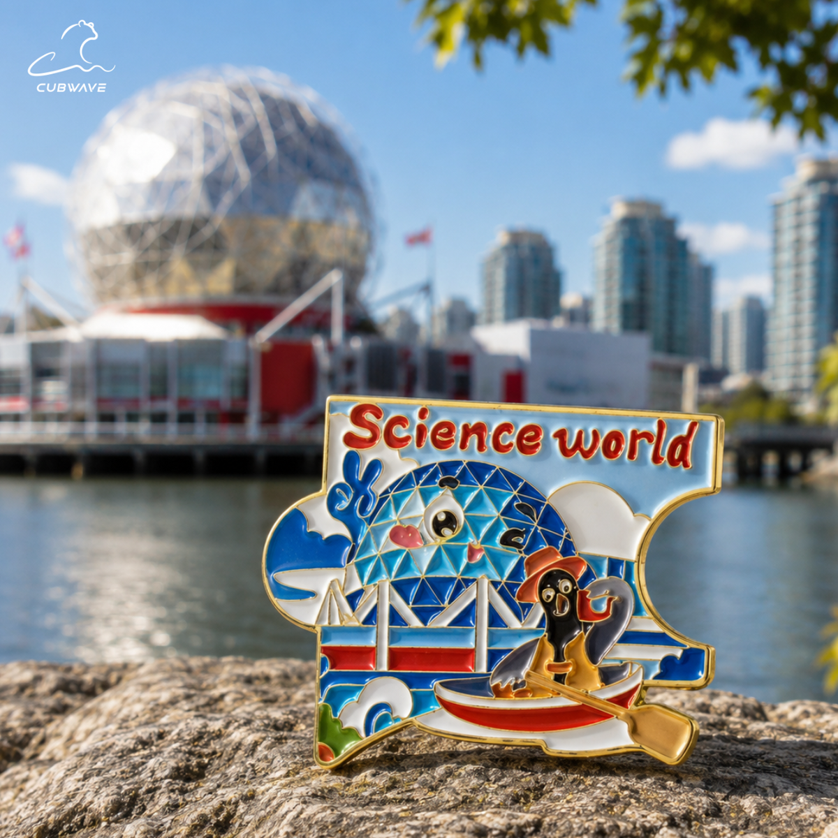 Vancouver Map Pin Magnet 2in1 Blind Bag - CUBWAVE MEDIA CORP