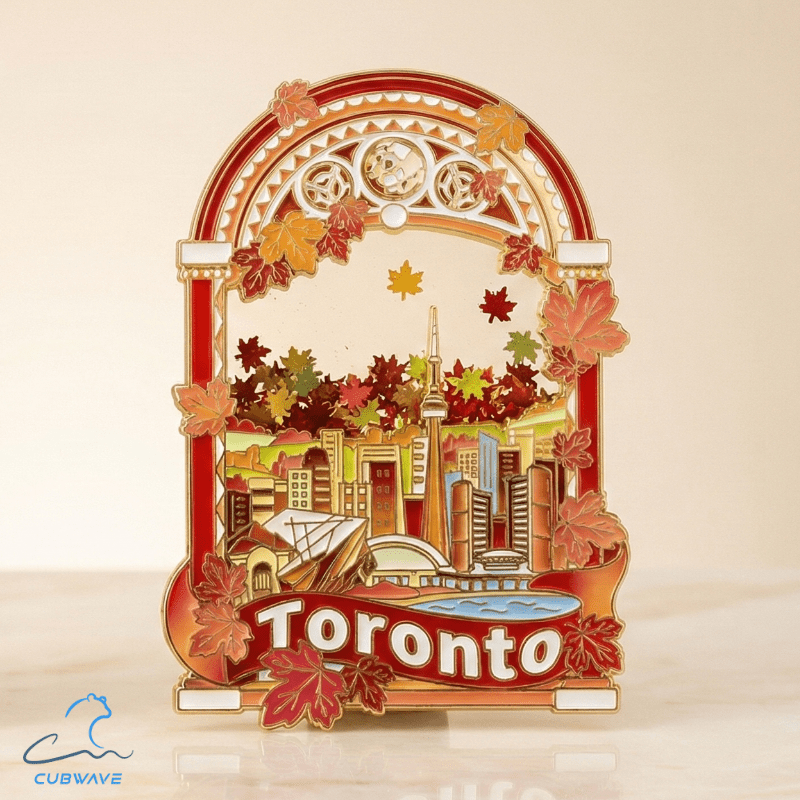 Toronto Skyline Maple - Flow Magnet - CUBWAVE MEDIA CORP