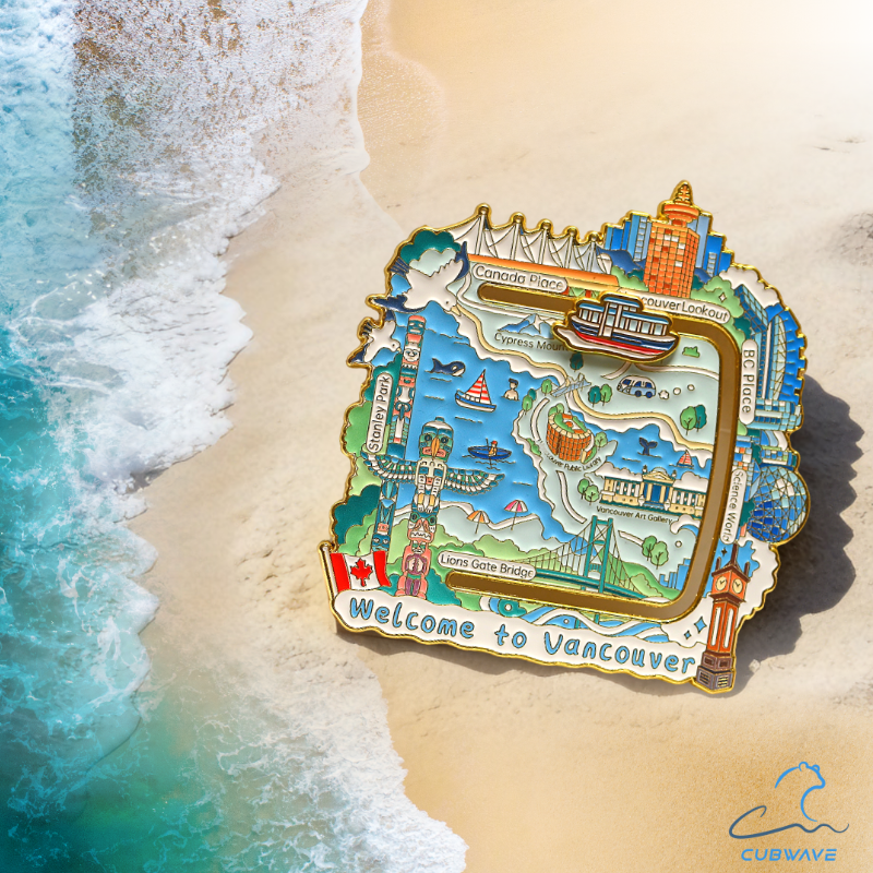 Roaming Vancouver Sliding Track Magnet - CUBWAVE MEDIA CORP