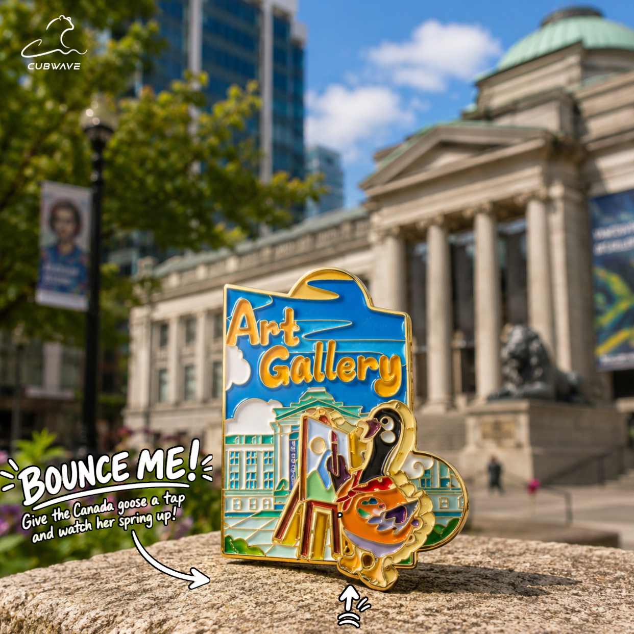 Vancouver Map Pin Magnet 2in1 Blind Bag - CUBWAVE MEDIA CORP
