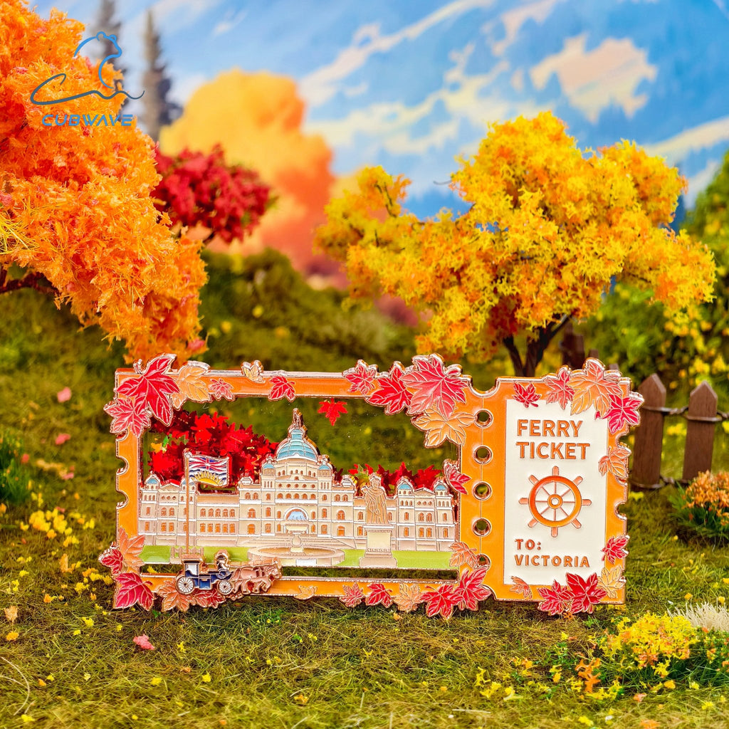 Maple - Flow Victoria Ferry Ticket Sliding Magnet (Pre - Order) - CUBWAVE MEDIA CORP