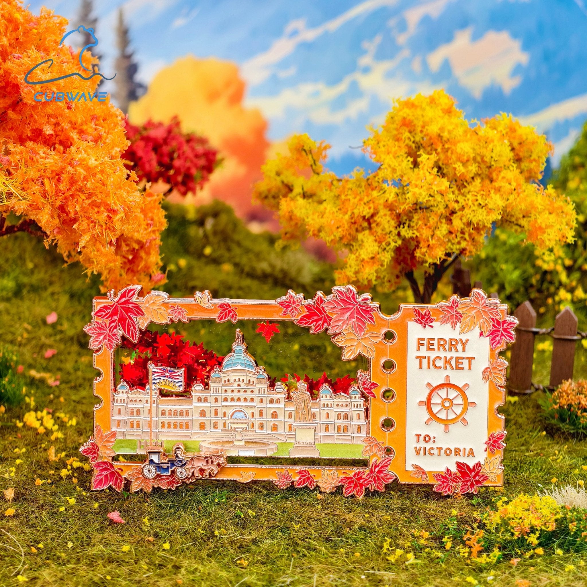 Maple - Flow Victoria Ferry Ticket Sliding Magnet (Pre - Order) - CUBWAVE MEDIA CORP