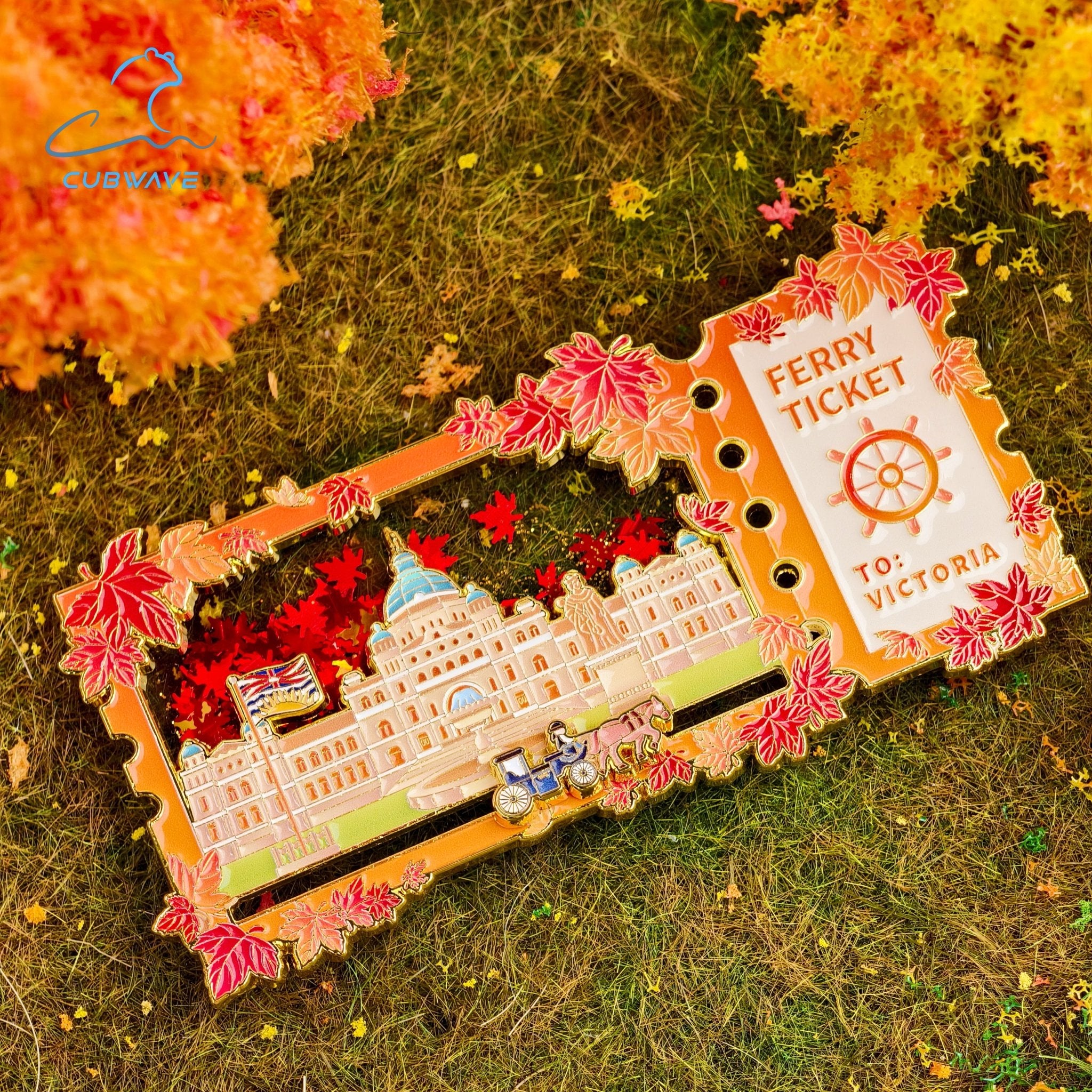 Maple - Flow Victoria Ferry Ticket Sliding Magnet (Pre - Order) - CUBWAVE MEDIA CORP