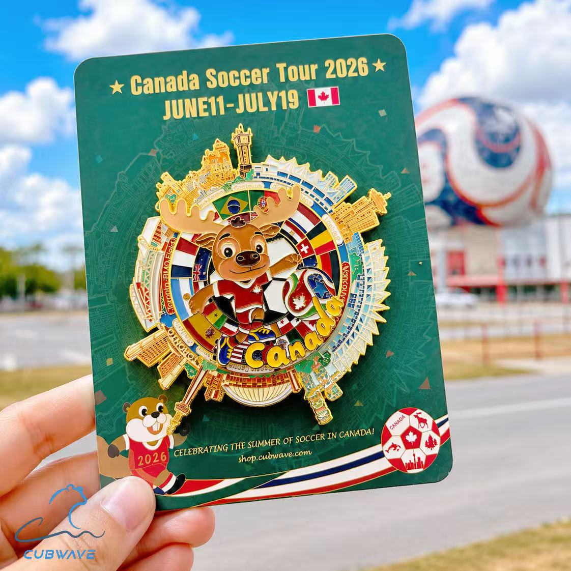 Canada Soccer Summer 360° Spinning Magnet（Pre-order） - CUBWAVE MEDIA CORP