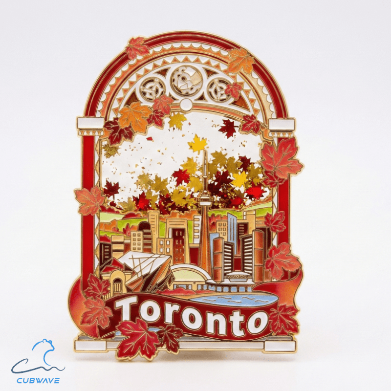 Toronto Skyline Maple - Flow Magnet - CUBWAVE MEDIA CORP