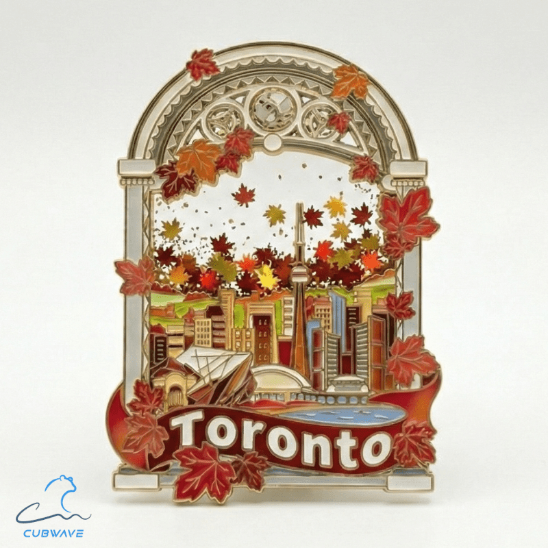 Toronto Skyline Maple - Flow Magnet - CUBWAVE MEDIA CORP