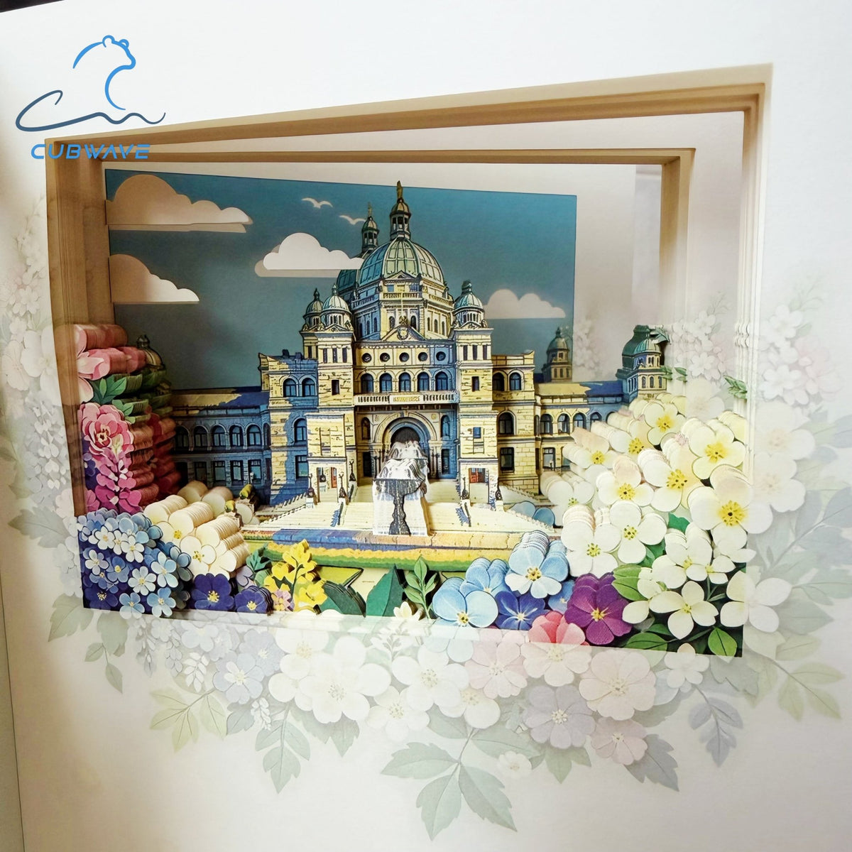 Victoria in Bloom 3D Paper-Cut Notebook丨Cubwave丨BC Souvenir - CUBWAVE
