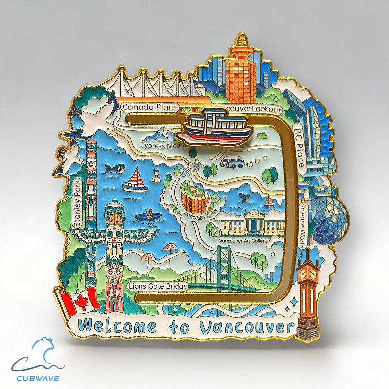 Roaming Vancouver Sliding Track Magnet - CUBWAVE MEDIA CORP