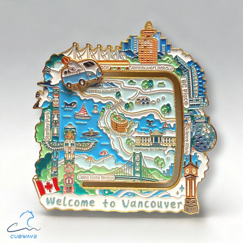 Roaming Vancouver Sliding Track Magnet - CUBWAVE MEDIA CORP