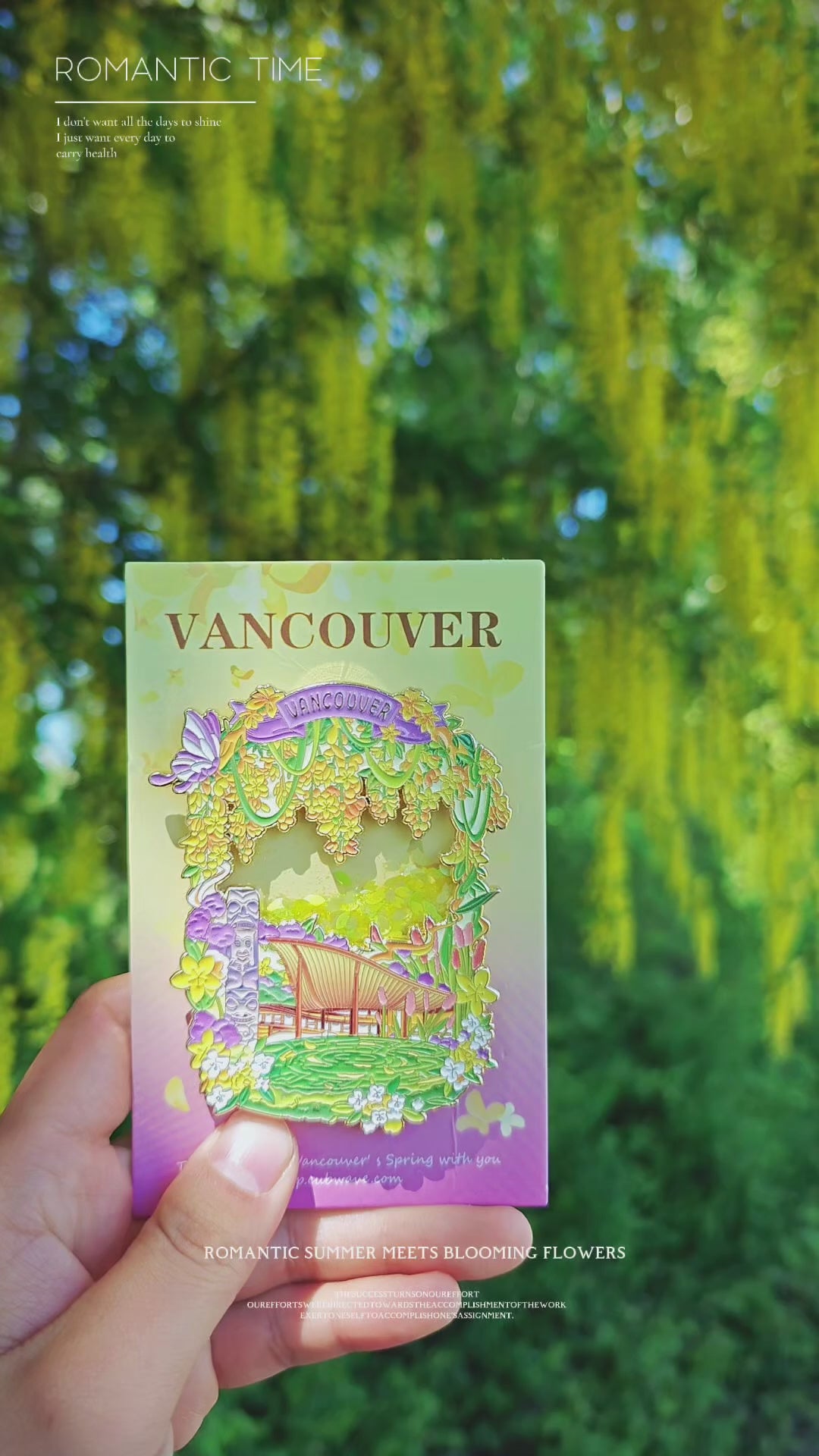 Vancouver Petal-Flow Golden Chain Blossom Magnet丨Cubwave丨BC Souvenir