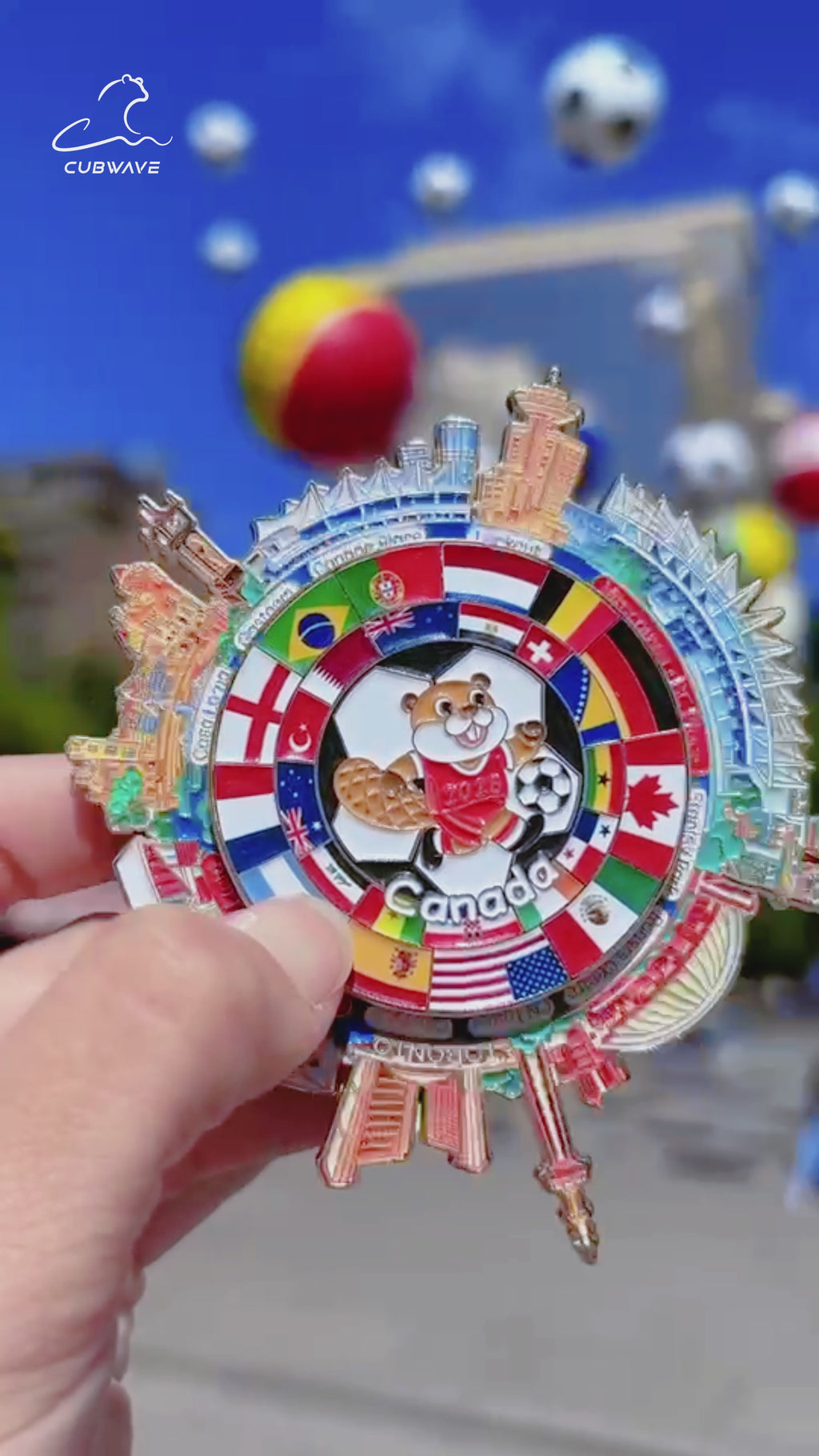 Canada Soccer Summer 360° Spinning Magnet（Pre-order）