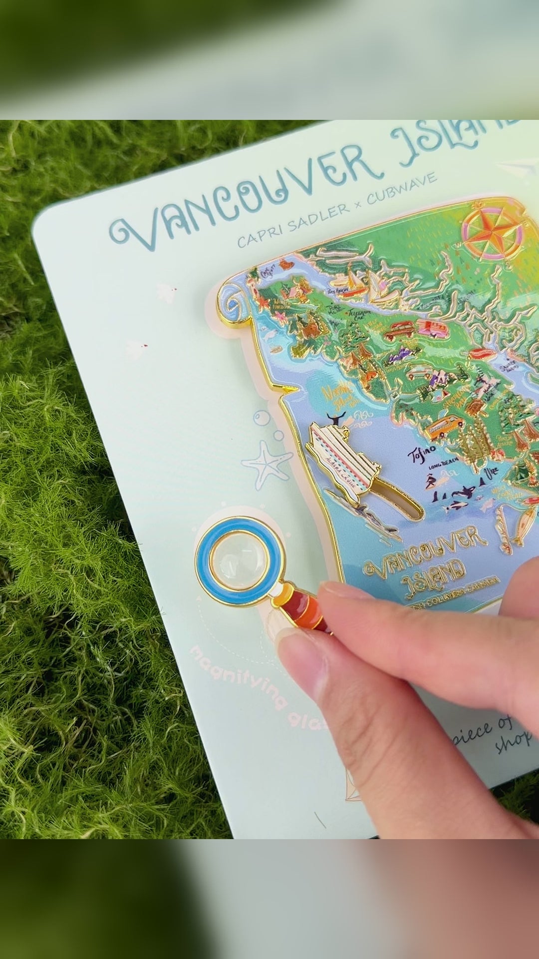 Vancouver Island Discovery Map Magnet 丨Cubwave丨BC Souvenir