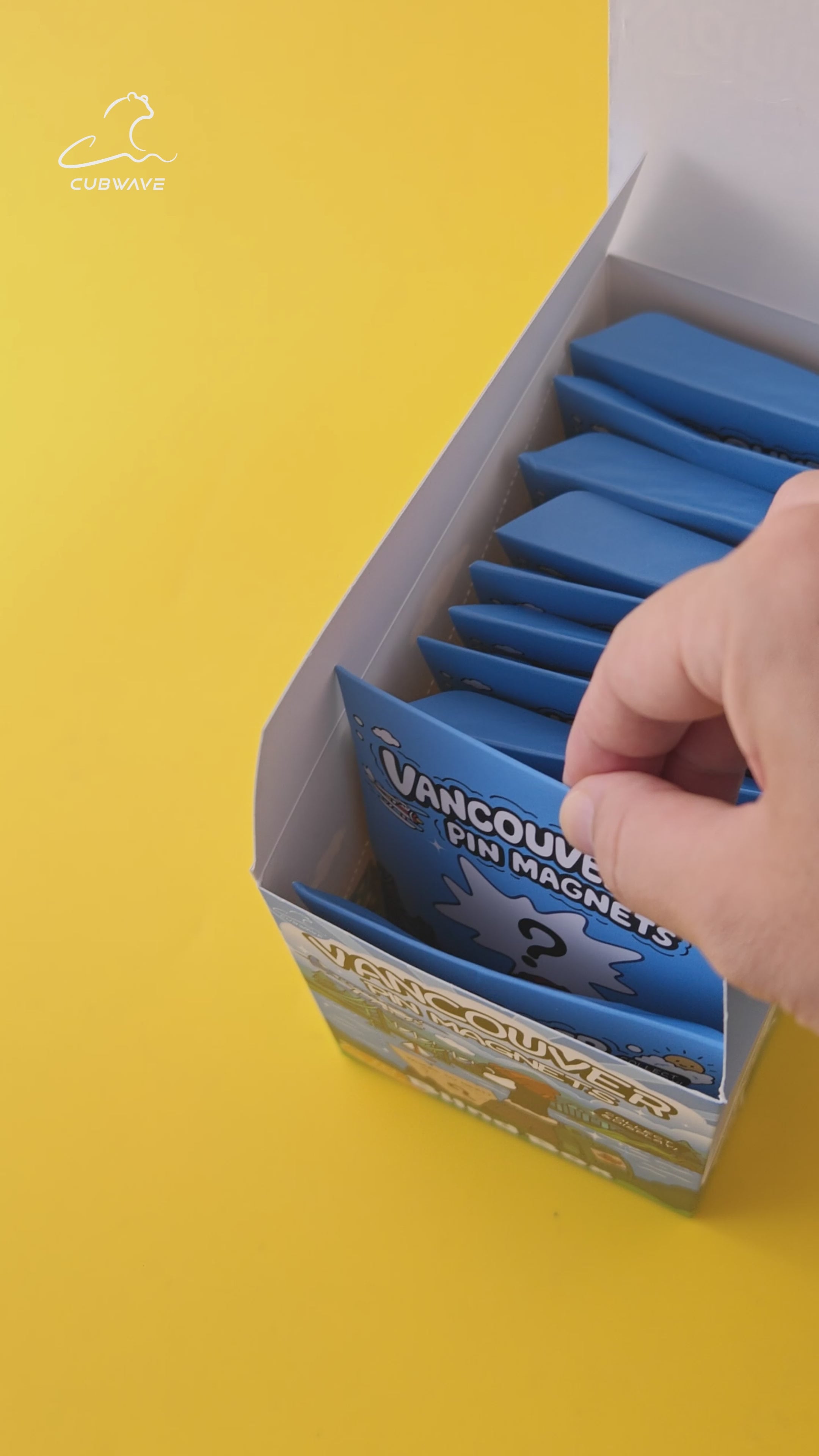 Vancouver Map Pin Magnet 2in1 Blind Bag丨Cubwave丨BC Souvenir