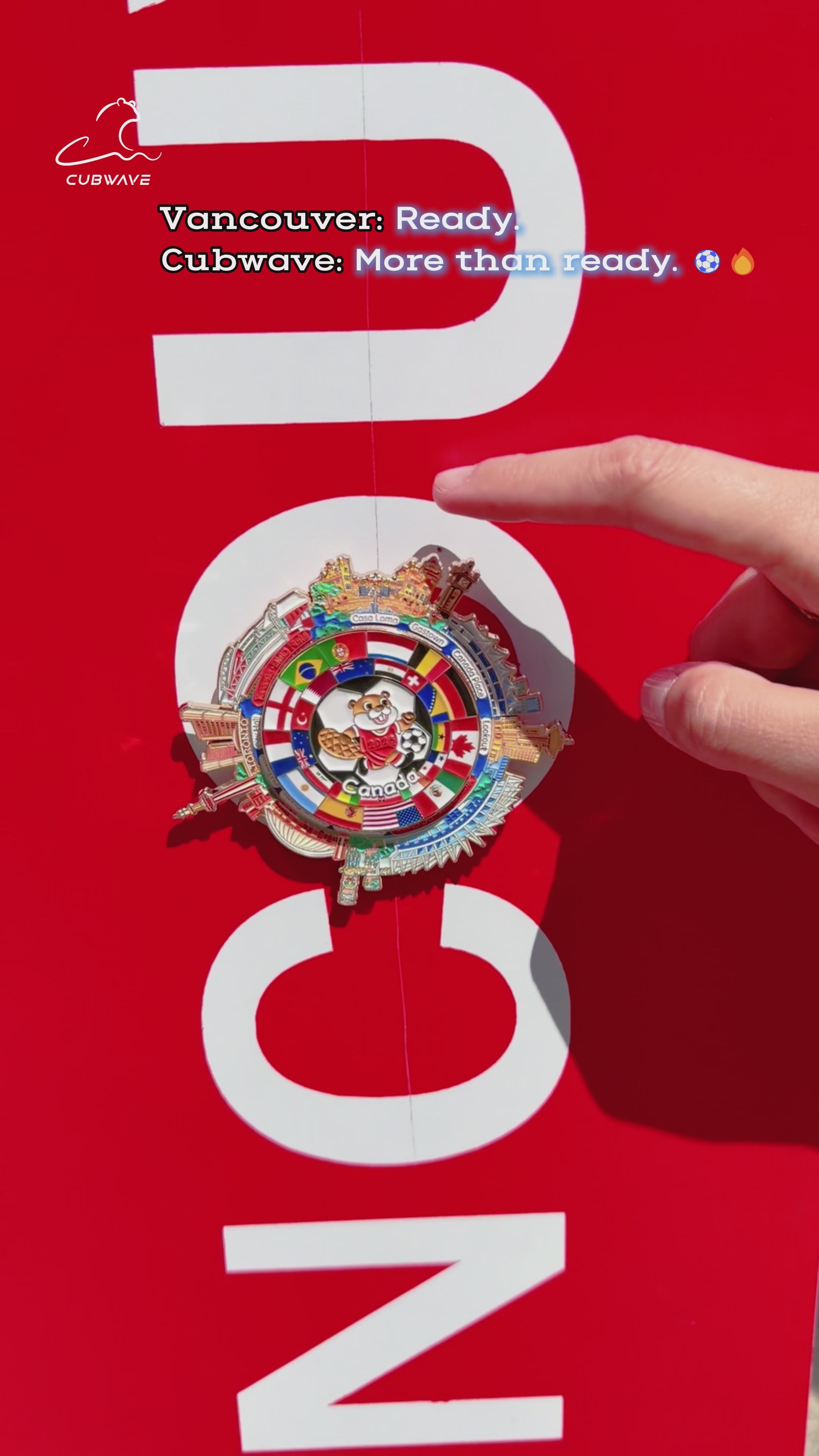 Canada Soccer Summer 360° Spinning Magnet（Pre-order）