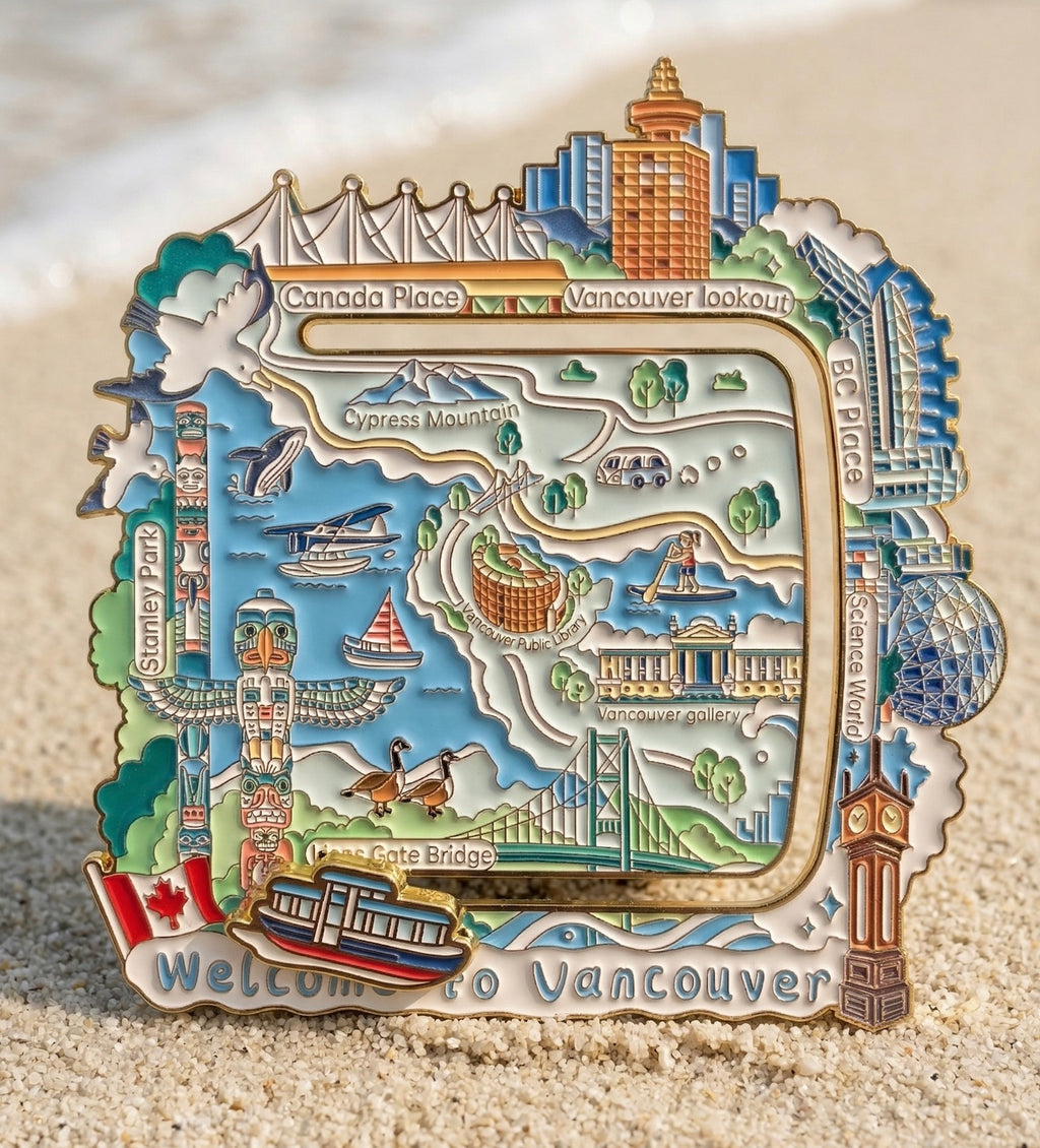 Roaming Vancouver Sliding Track Magnet - CUBWAVE MEDIA CORP